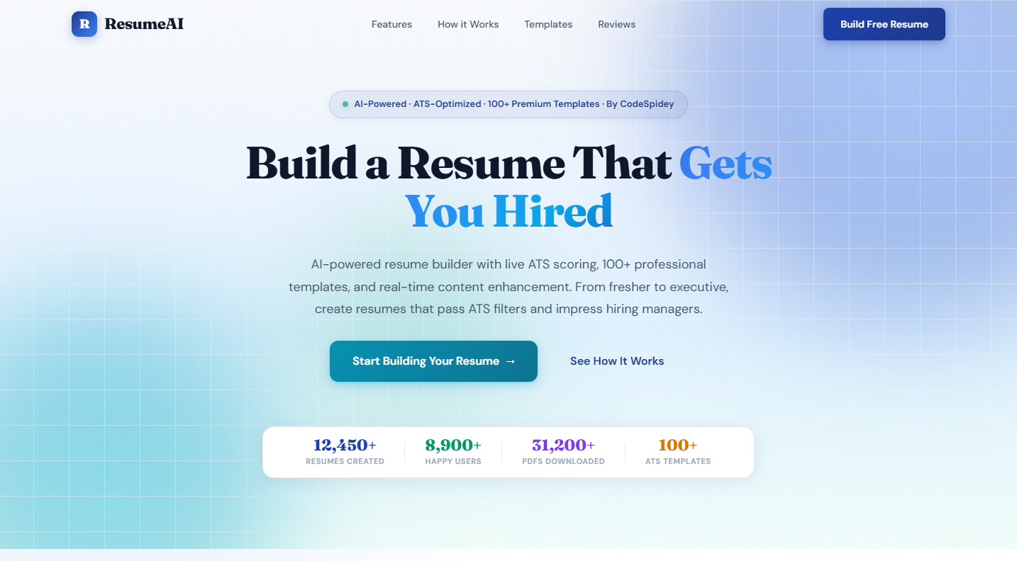 AI Resume Builder - React.js and Node.js AI-powered resume builder by Dilliraj